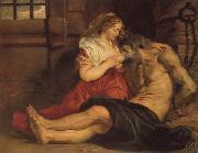 Peter Paul Rubens A Roman Woman's Love for Her Father France oil painting artist